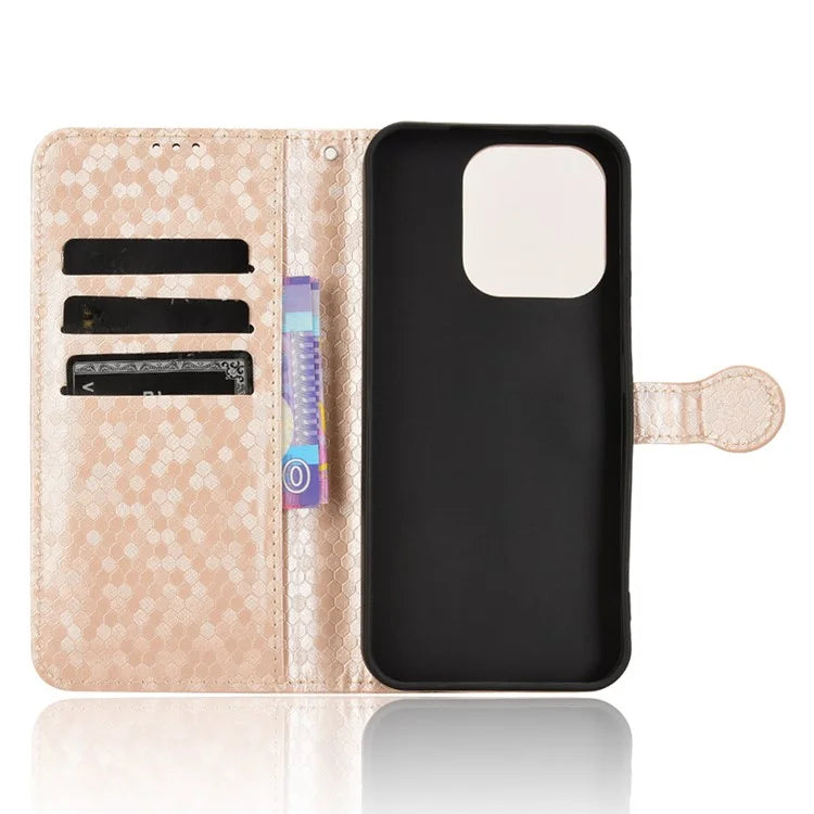 For Honor X60i 5G Wallet Case Dot Pattern Imprint PU Leather Phone Cover