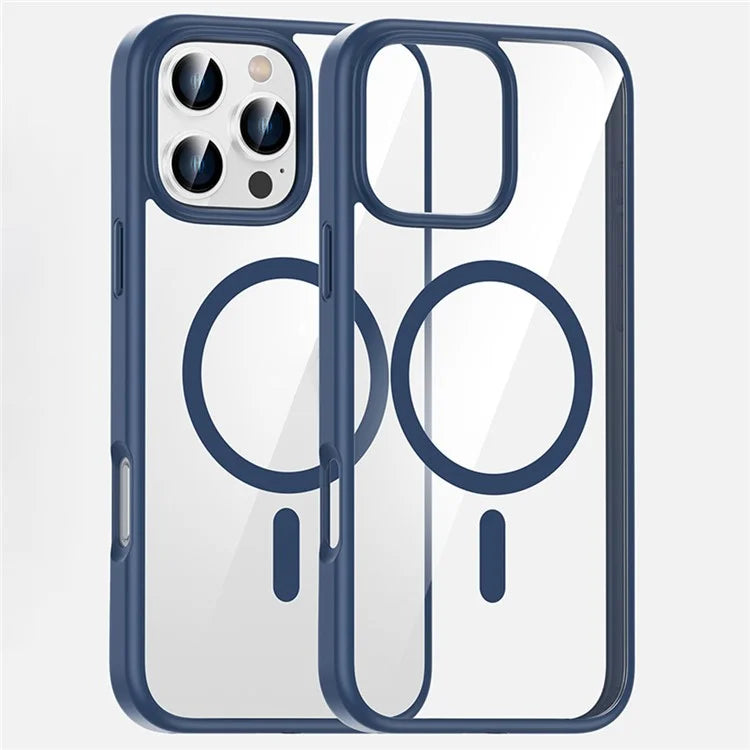 For iPhone 16 Pro Max Case Clear Phone Cover PC +TPU Compatible with MagSafe