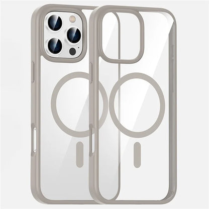 For iPhone 16 Pro Max Case Clear Phone Cover PC +TPU Compatible with MagSafe