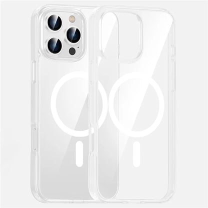 For iPhone 16 Pro Max Case Clear Phone Cover PC +TPU Compatible with MagSafe