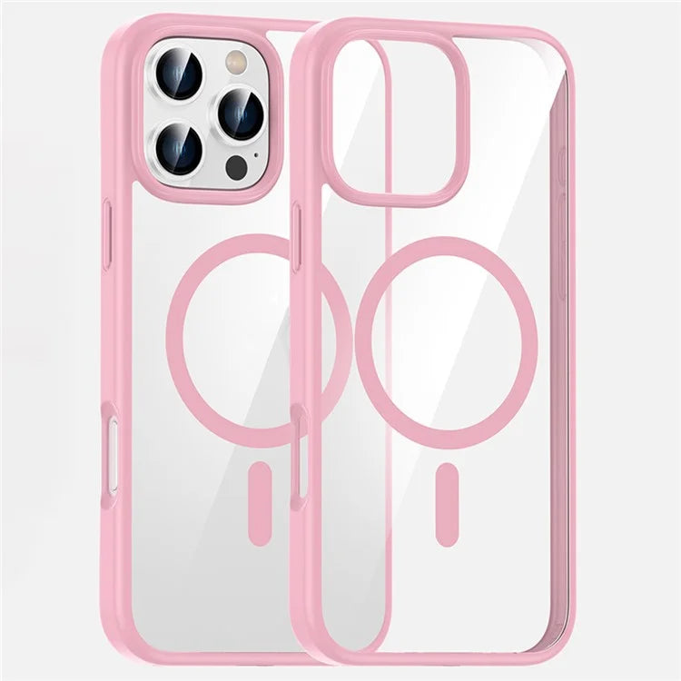 For iPhone 16 Pro Max Case Clear Phone Cover PC +TPU Compatible with MagSafe