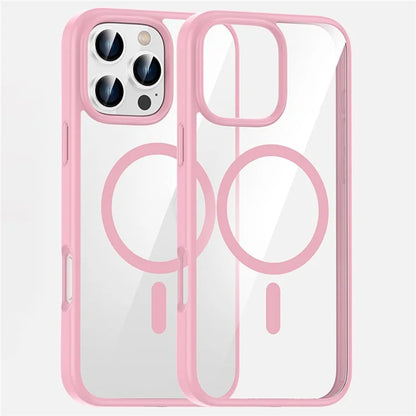 For iPhone 16 Pro Max Case Clear Phone Cover PC +TPU Compatible with MagSafe