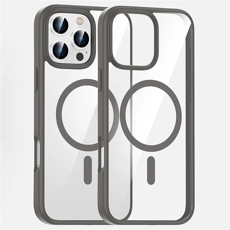 For iPhone 16 Pro Max Case Clear Phone Cover PC +TPU Compatible with MagSafe