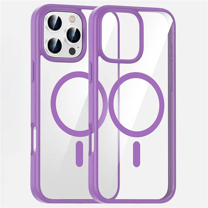 For iPhone 16 Pro Max Case Clear Phone Cover PC +TPU Compatible with MagSafe