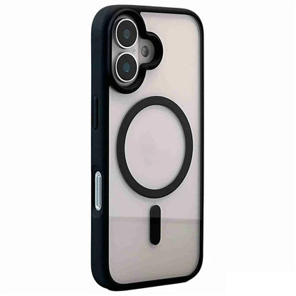 For iPhone 16 Plus Clear Phone Case PC +TPU Back Cover Compatible with MagSafe