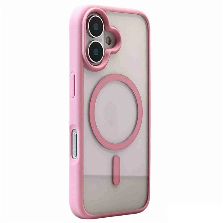 For iPhone 16 Plus Clear Phone Case PC +TPU Back Cover Compatible with MagSafe