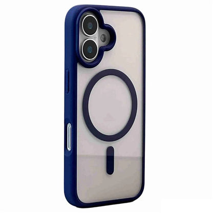 For iPhone 16 Plus Clear Phone Case PC +TPU Back Cover Compatible with MagSafe