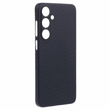 For Samsung Galaxy S24 FE Case 1500D Coarse Texture Aramid Fiber Phone Cover Precision Cut-Out - Black