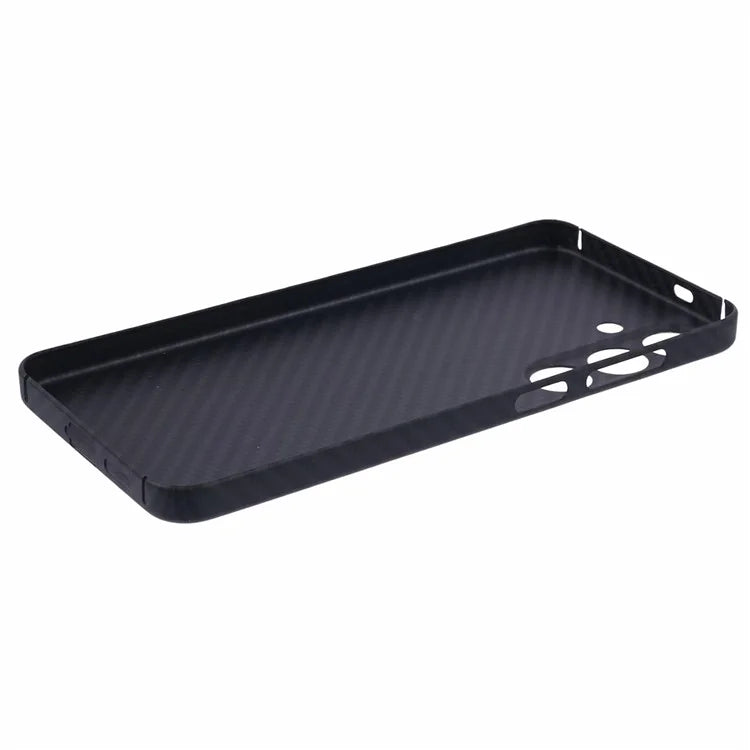 For Samsung Galaxy S24 FE Case 1500D Coarse Texture Aramid Fiber Phone Cover Precision Cut-Out - Black