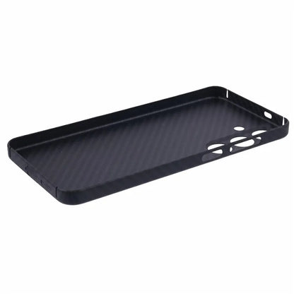 For Samsung Galaxy S24 FE Case 1500D Coarse Texture Aramid Fiber Phone Cover Precision Cut-Out - Black