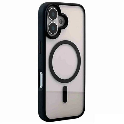For iPhone 16 Clear Phone Case PC +TPU Back Cover Compatible with MagSafe