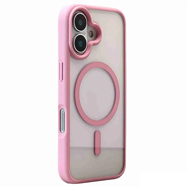 For iPhone 16 Clear Phone Case PC +TPU Back Cover Compatible with MagSafe