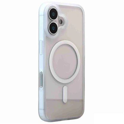 For iPhone 16 Clear Phone Case PC +TPU Back Cover Compatible with MagSafe