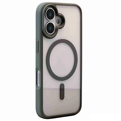 For iPhone 16 Clear Phone Case PC +TPU Back Cover Compatible with MagSafe