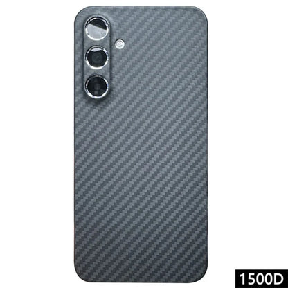 For Samsung Galaxy A55 5G Case 1500D Coarse Texture Aramid Fiber Phone Cover Precision Cut-Out - Black