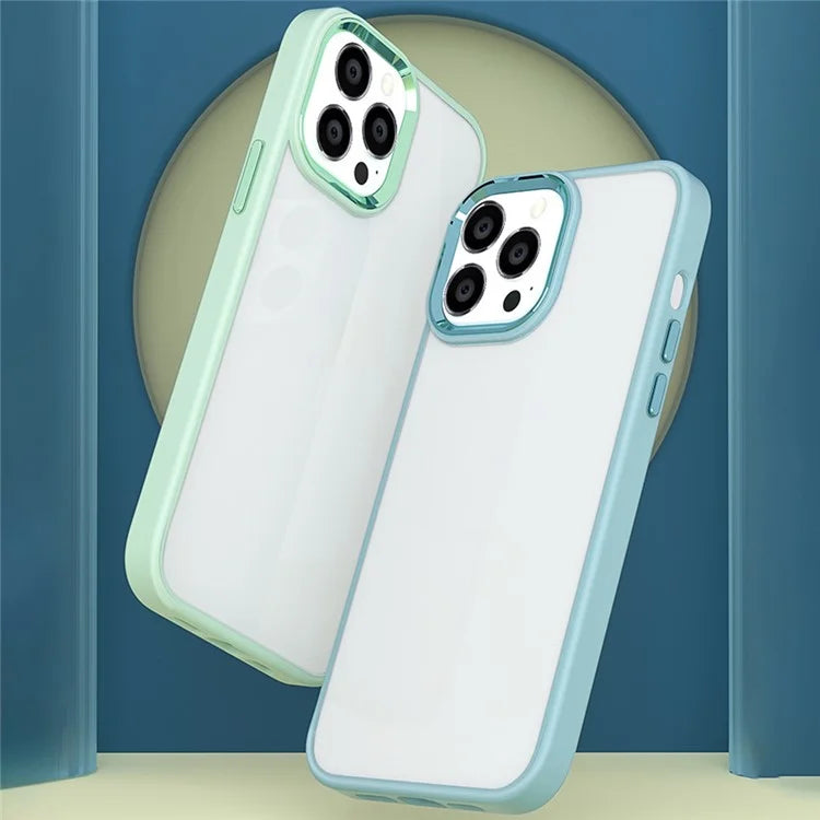 For iPhone 16 Pro Clear Phone Case PC+Silicone Shockproof Back Cover