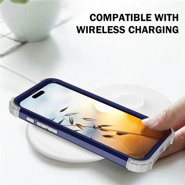 L-Style For iPhone 16 Pro Case Shockproof PC + TPU Phone Back Cover