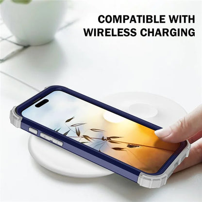 L-Style For iPhone 16 Pro Case Shockproof PC + TPU Phone Back Cover