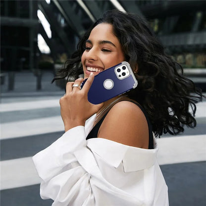 L-Style For iPhone 16 Pro Case Shockproof PC + TPU Phone Back Cover