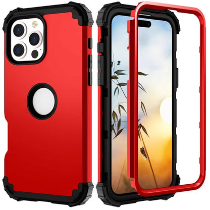 L-Style For iPhone 16 Pro Case Shockproof PC + TPU Phone Back Cover