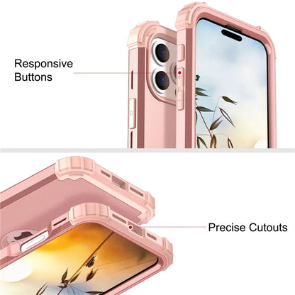 L-Style For iPhone 16 Pro Case Shockproof PC + TPU Phone Back Cover