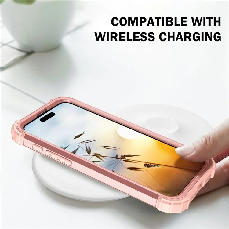 L-Style For iPhone 16 Pro Case Shockproof PC + TPU Phone Back Cover