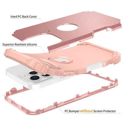 L-Style For iPhone 16 Pro Case Shockproof PC + TPU Phone Back Cover