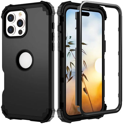 L-Style For iPhone 16 Pro Case Shockproof PC + TPU Phone Back Cover