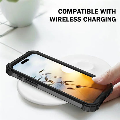 L-Style For iPhone 16 Pro Case Shockproof PC + TPU Phone Back Cover