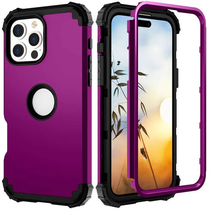 L-Style For iPhone 16 Pro Case Shockproof PC + TPU Phone Back Cover