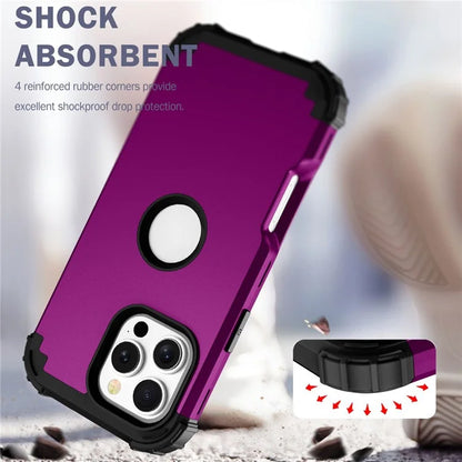 L-Style For iPhone 16 Pro Case Shockproof PC + TPU Phone Back Cover