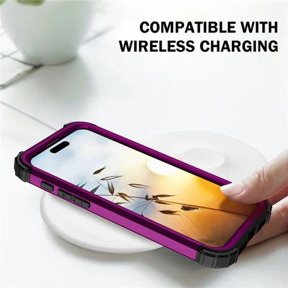 L-Style For iPhone 16 Pro Case Shockproof PC + TPU Phone Back Cover