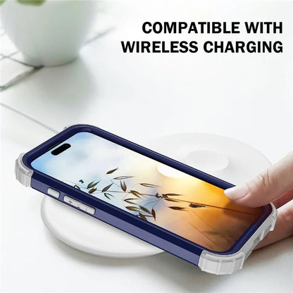 L-Style For iPhone 16 Plus Case Shockproof PC + TPU Phone Back Cover
