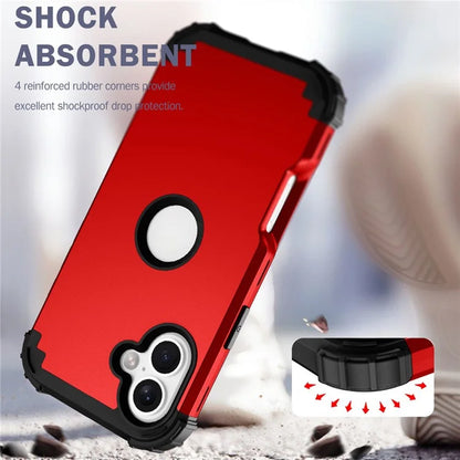 L-Style For iPhone 16 Plus Case Shockproof PC + TPU Phone Back Cover