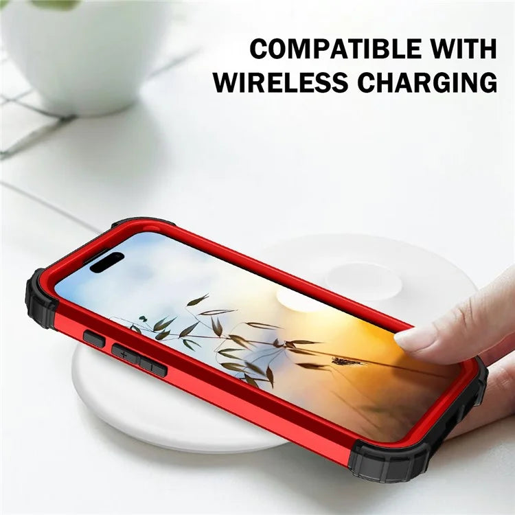 L-Style For iPhone 16 Plus Case Shockproof PC + TPU Phone Back Cover
