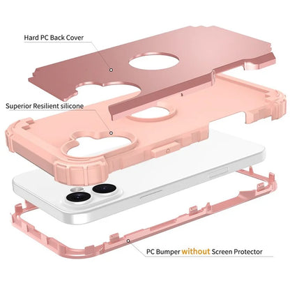L-Style For iPhone 16 Plus Case Shockproof PC + TPU Phone Back Cover