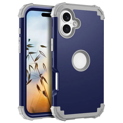 L-Style For iPhone 16 Case Shockproof PC + TPU Phone Back Cover