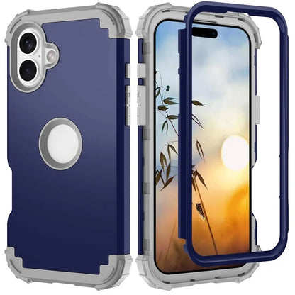 L-Style For iPhone 16 Case Shockproof PC + TPU Phone Back Cover