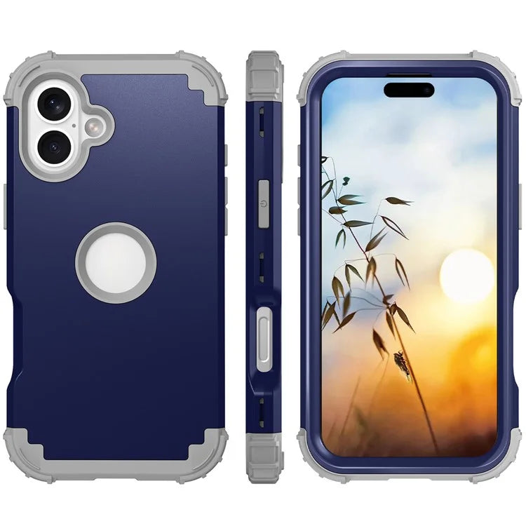 L-Style For iPhone 16 Case Shockproof PC + TPU Phone Back Cover