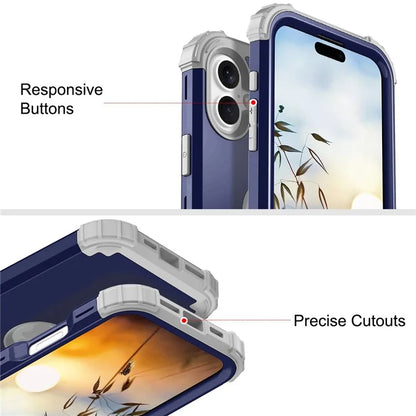 L-Style For iPhone 16 Case Shockproof PC + TPU Phone Back Cover
