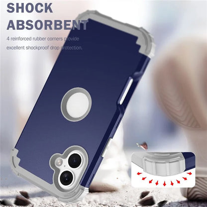 L-Style For iPhone 16 Case Shockproof PC + TPU Phone Back Cover