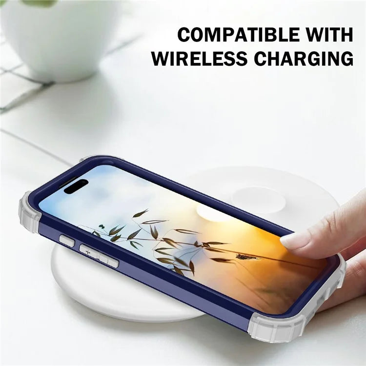 L-Style For iPhone 16 Case Shockproof PC + TPU Phone Back Cover