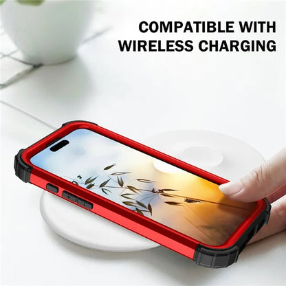 L-Style For iPhone 16 Case Shockproof PC + TPU Phone Back Cover