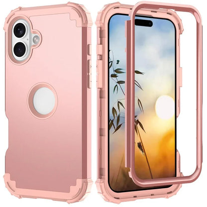 L-Style For iPhone 16 Case Shockproof PC + TPU Phone Back Cover