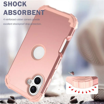 L-Style For iPhone 16 Case Shockproof PC + TPU Phone Back Cover