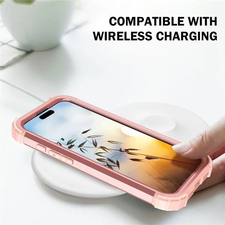 L-Style For iPhone 16 Case Shockproof PC + TPU Phone Back Cover