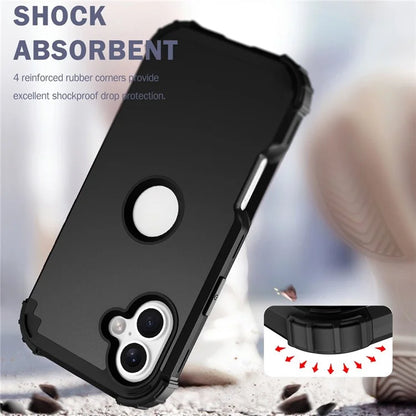 L-Style For iPhone 16 Case Shockproof PC + TPU Phone Back Cover