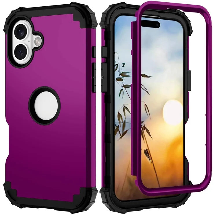 L-Style For iPhone 16 Case Shockproof PC + TPU Phone Back Cover