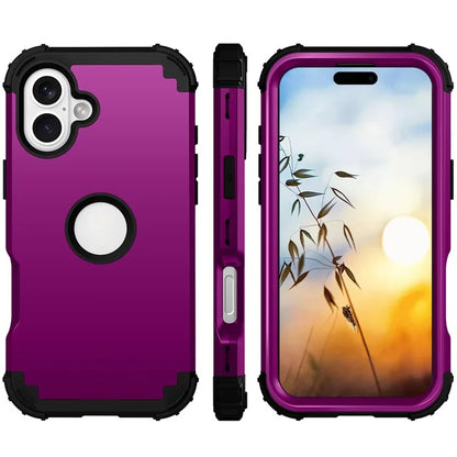 L-Style For iPhone 16 Case Shockproof PC + TPU Phone Back Cover