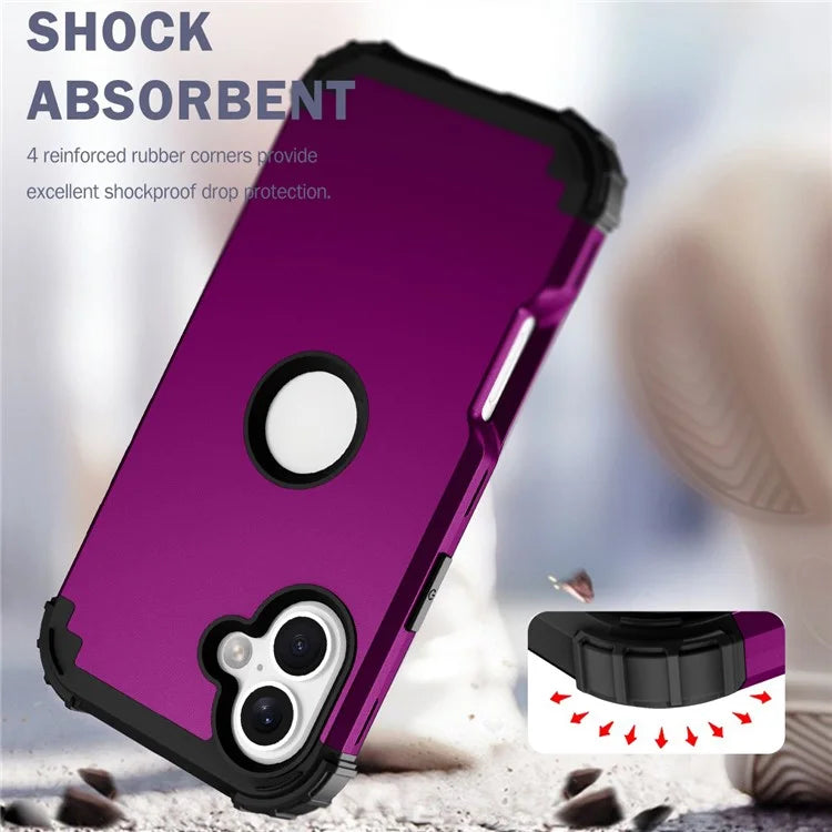 L-Style For iPhone 16 Case Shockproof PC + TPU Phone Back Cover
